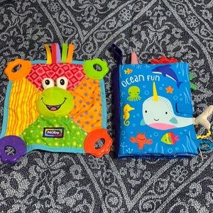 Sensory ocean book and chewy toy